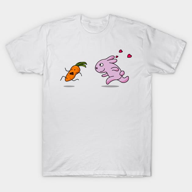 Rabbit and carrot T-Shirt by asitha